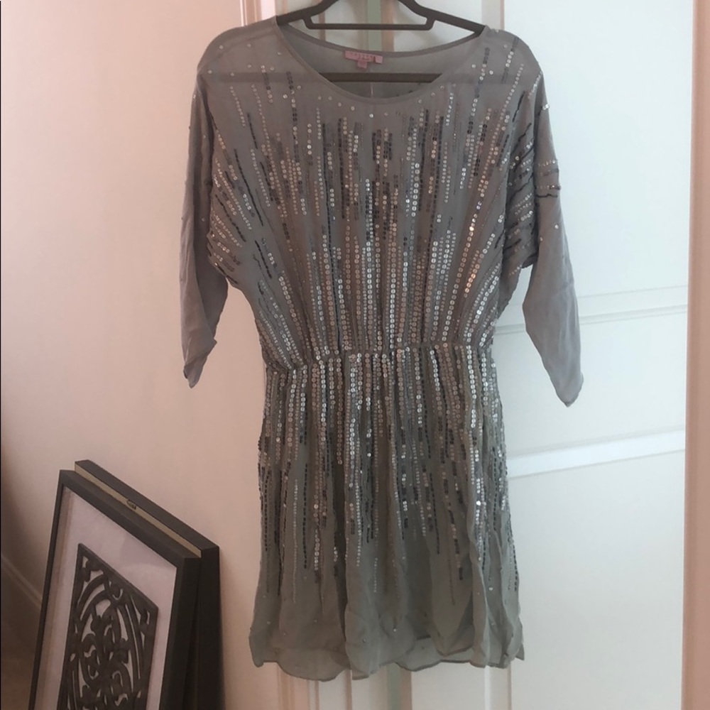Calypso St. Barth silver metallic dress